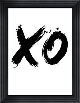 Framed XO White Print