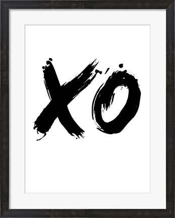 Framed XO White Print