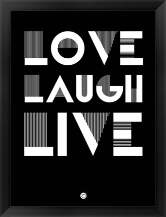 Framed Love Laugh Live 2 Print