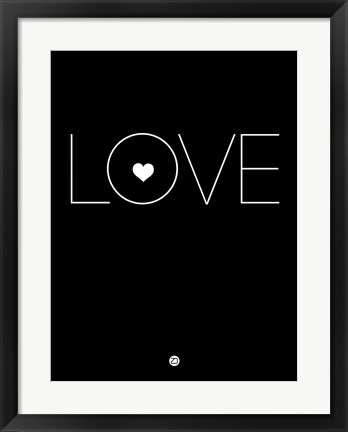 Framed Love Black Print