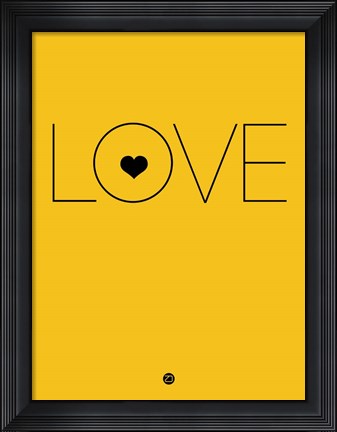 Framed Love Yellow Print