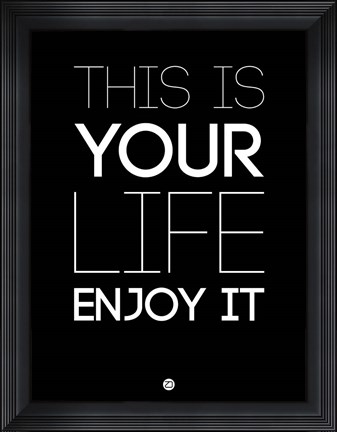 Framed This Is Your Life Black Print