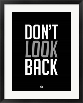 Framed Don&#39;t Look Back 3 Print