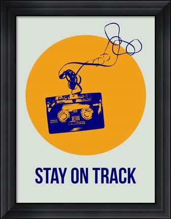 Framed Stay On Track Circle 2 Print