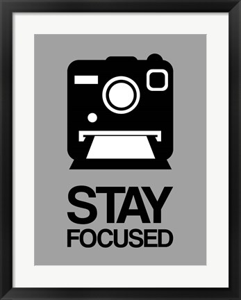 Framed Stay Focused Polaroid Camera 1 Print