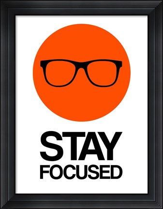 Framed Stay Focused Circle 1 Print