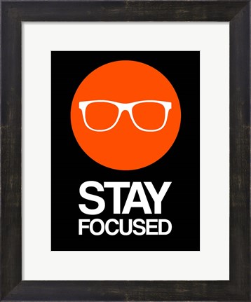Framed Stay Focused Circle 2 Print