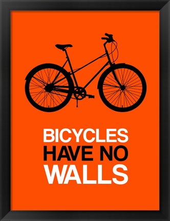 Framed Bicycles Have No Walls 1 Print