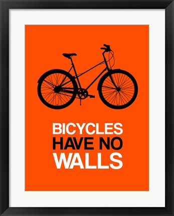 Framed Bicycles Have No Walls 1 Print