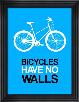 Framed Bicycles Have No Walls 2 Print