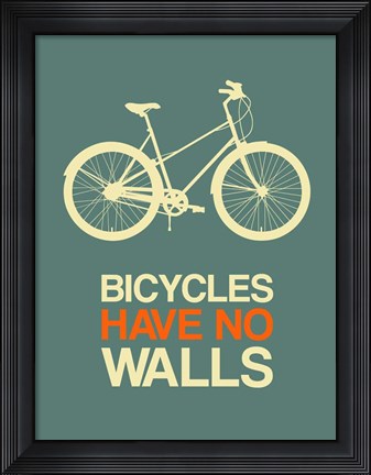 Framed Bicycles Have No Walls 3 Print