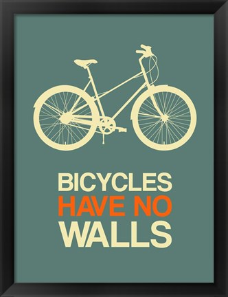 Framed Bicycles Have No Walls 3 Print