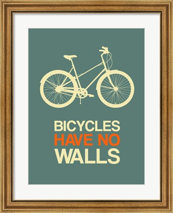 Framed Bicycles Have No Walls 3 Print