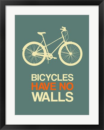 Framed Bicycles Have No Walls 3 Print