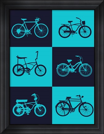 Framed Bicycle Collection 3 Print