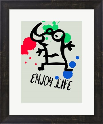 Framed Enjoy Life 1 Print
