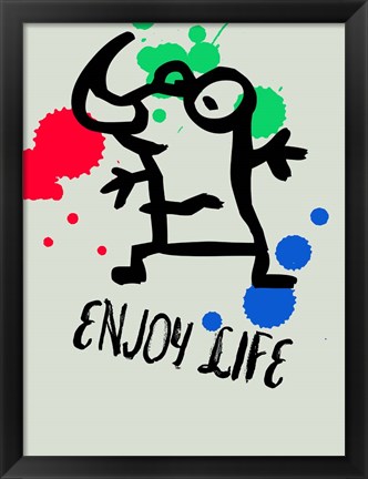 Framed Enjoy Life 1 Print