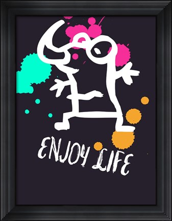 Framed Enjoy Life 2 Print