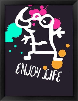 Framed Enjoy Life 2 Print