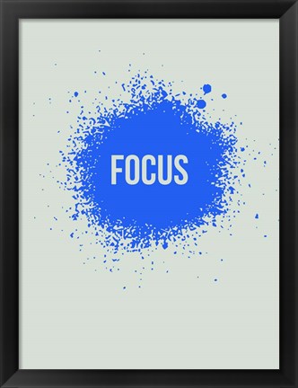 Framed Focus Splatter 1 Print