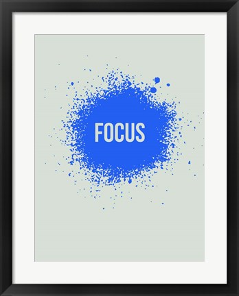 Framed Focus Splatter 1 Print