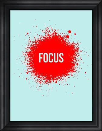 Framed Focus Splatter 2 Print