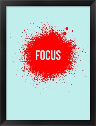 Framed Focus Splatter 2 Print