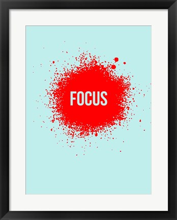 Framed Focus Splatter 2 Print