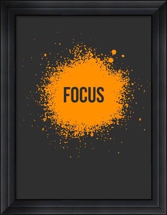 Framed Focus Splatter 3 Print