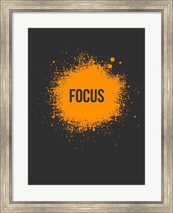 Framed Focus Splatter 3 Print