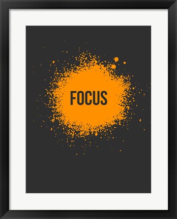 Framed Focus Splatter 3 Print