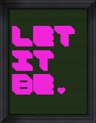 Framed Let It Be 2 Print