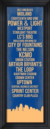 Framed Streets of Kansas 3 Print