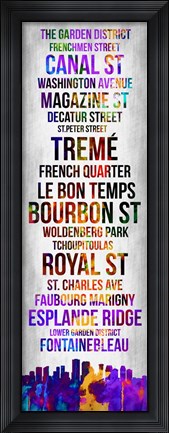 Framed Streets of New Orleans 1 Print
