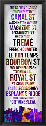 Framed Streets of New Orleans 1 Print