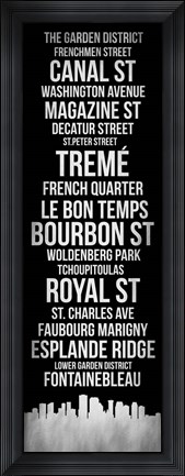 Framed Streets of New Orleans 2 Print