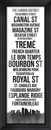 Framed Streets of New Orleans 3 Print