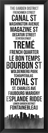 Framed Streets of New Orleans 3 Print