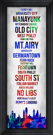 Framed Streets of Philadelphia 1 Print