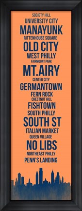 Framed Streets of Philadelphia 4 Print