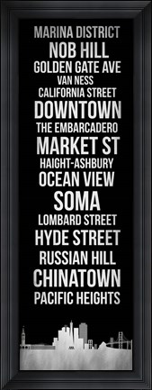 Framed Streets of San Francisco 2 Print