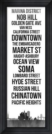 Framed Streets of San Francisco 3 Print