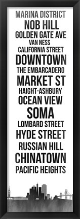 Framed Streets of San Francisco 3 Print