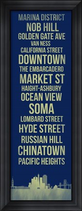 Framed Streets of San Francisco 4 Print