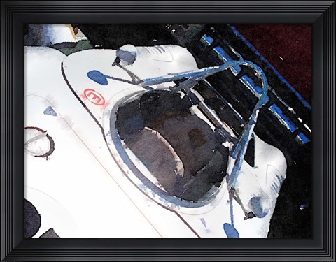 Framed Racing Car Cockpit Print