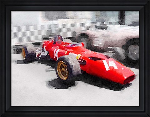 Framed Ferrari 312 Laguna Seca Print