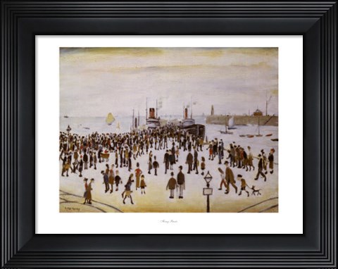 Framed Ferry Boats Print
