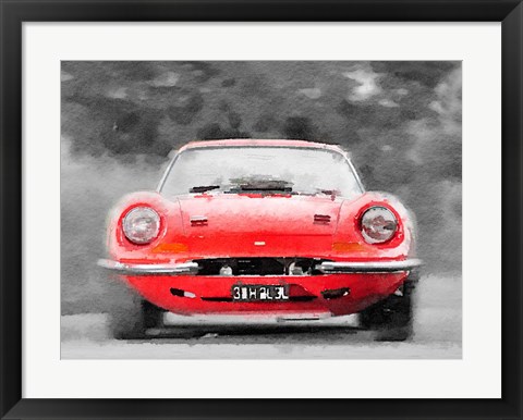 Framed Ferrari Dino 246 GT Front Print