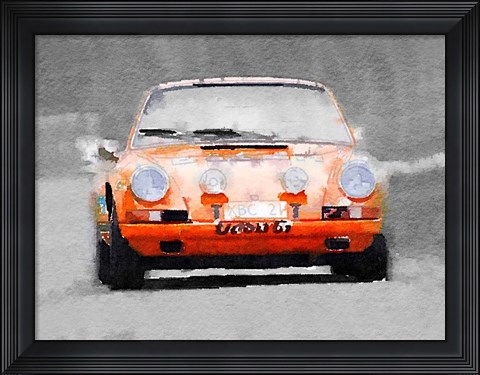 Framed Porsche 911 Race Track Print