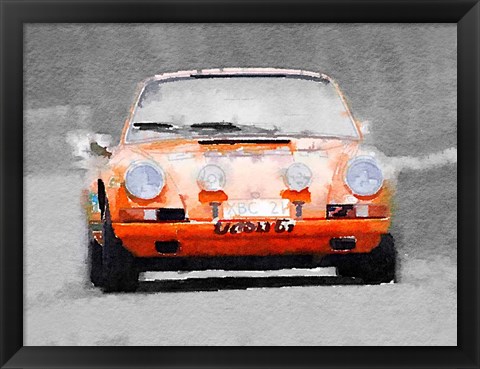 Framed Porsche 911 Race Track Print